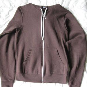 New American Apparel Hooded Zip Sweater